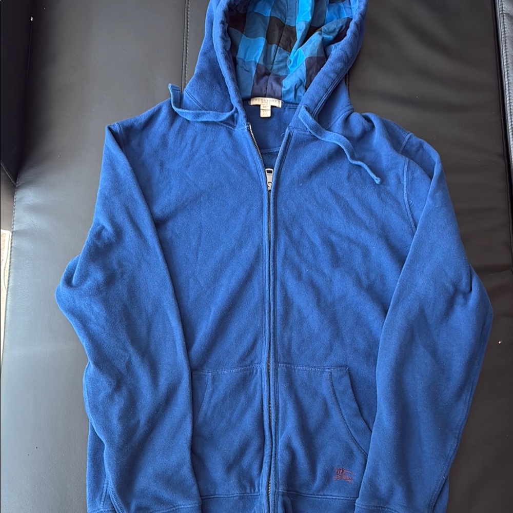 COPY - Blue Zip-Up Hoodie Burberry
